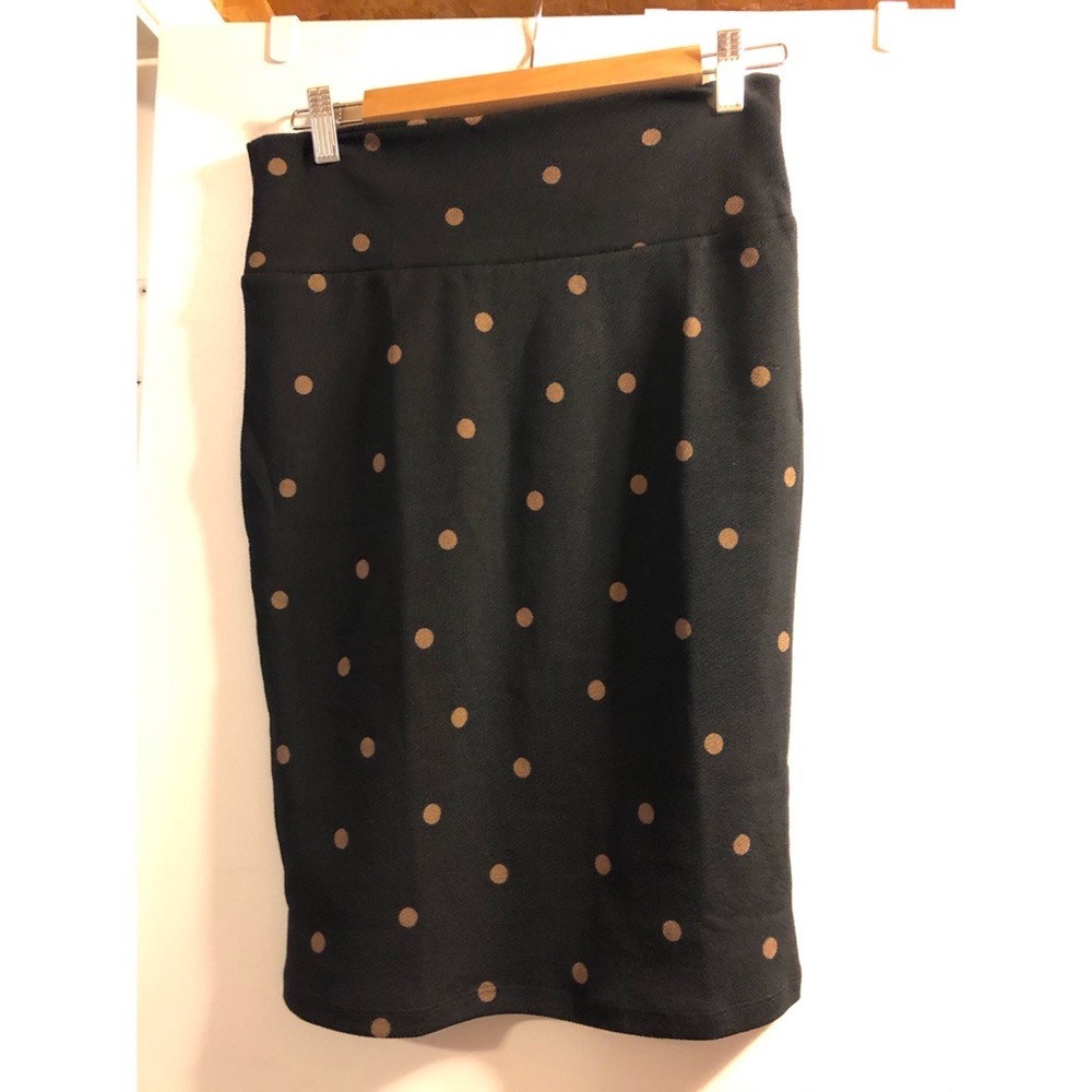 Stretchy Polka Dot pencil skirt